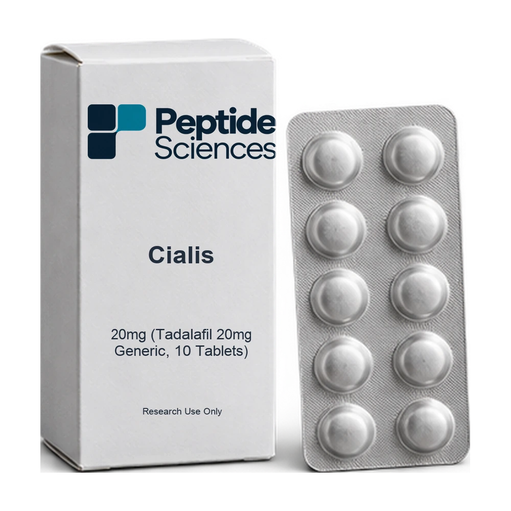 Cialis 20mg (Tadalafil 20mg Generic, 10 Tablets) — Peptide Sciences