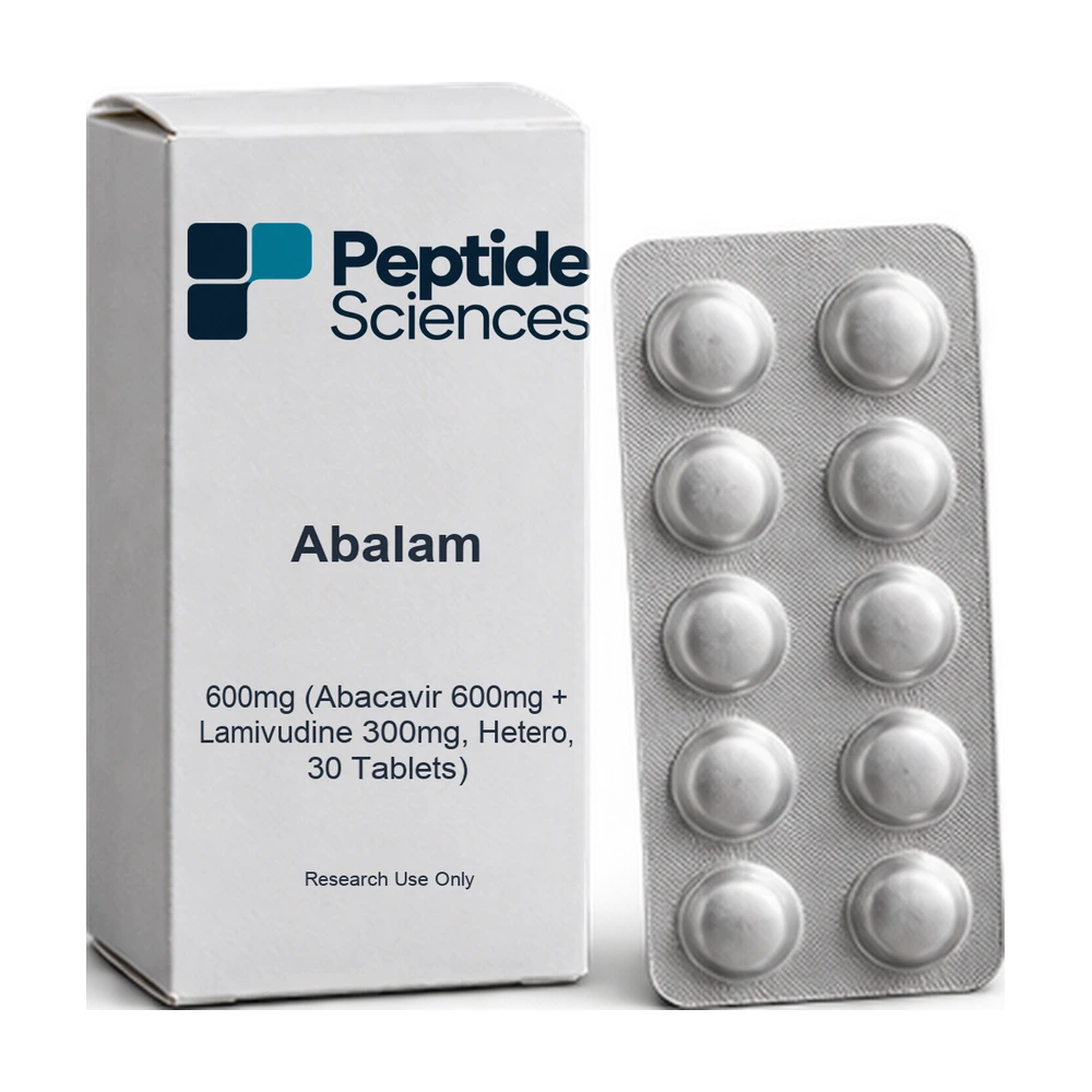 Abalam 600mg (Abacavir 600mg + Lamivudine 300mg, Hetero, 30 Tablets) — Peptide Sciences