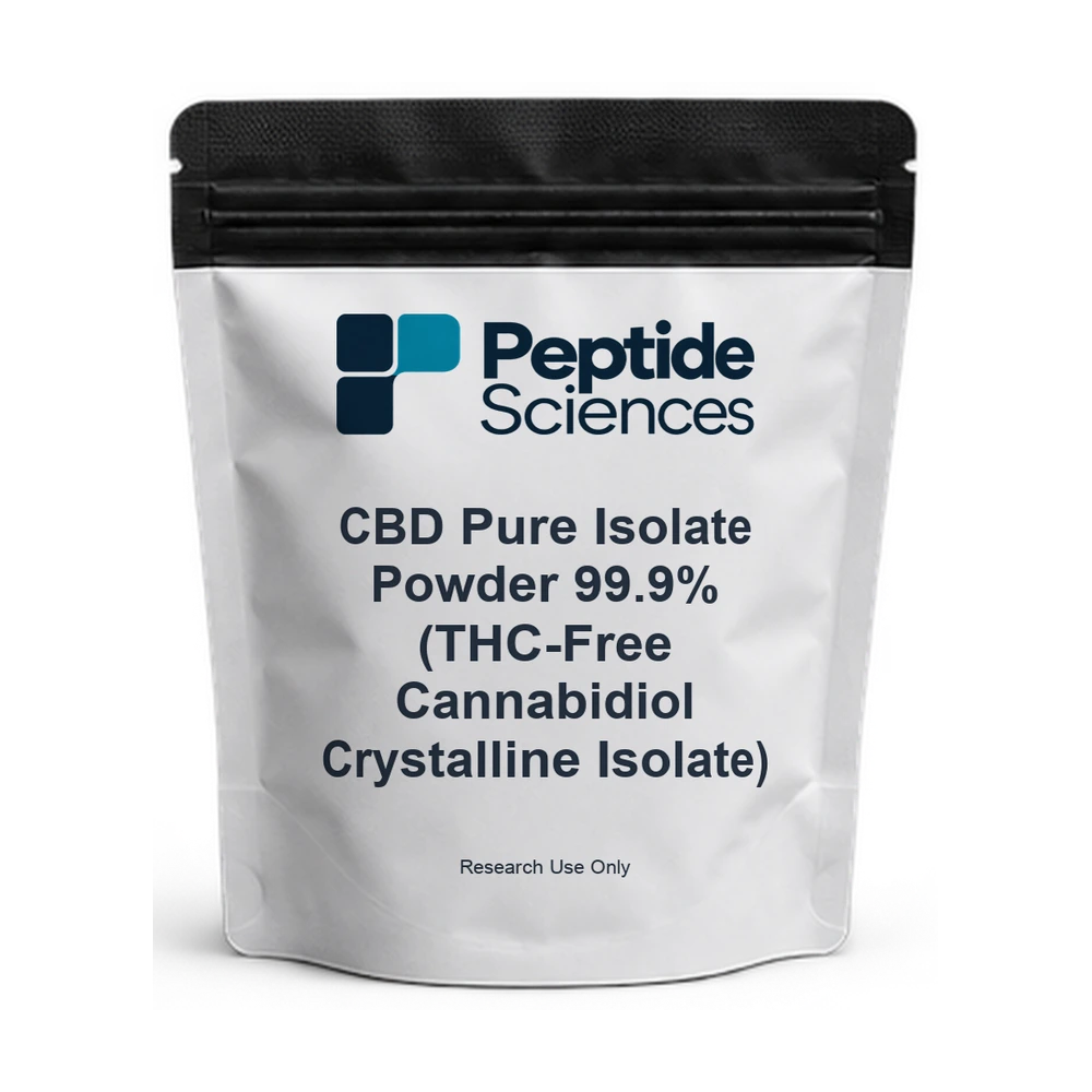 CBD Pure Isolate Powder 99.9% (THC-Free Cannabidiol Crystalline Isolate) — Peptide Sciences
