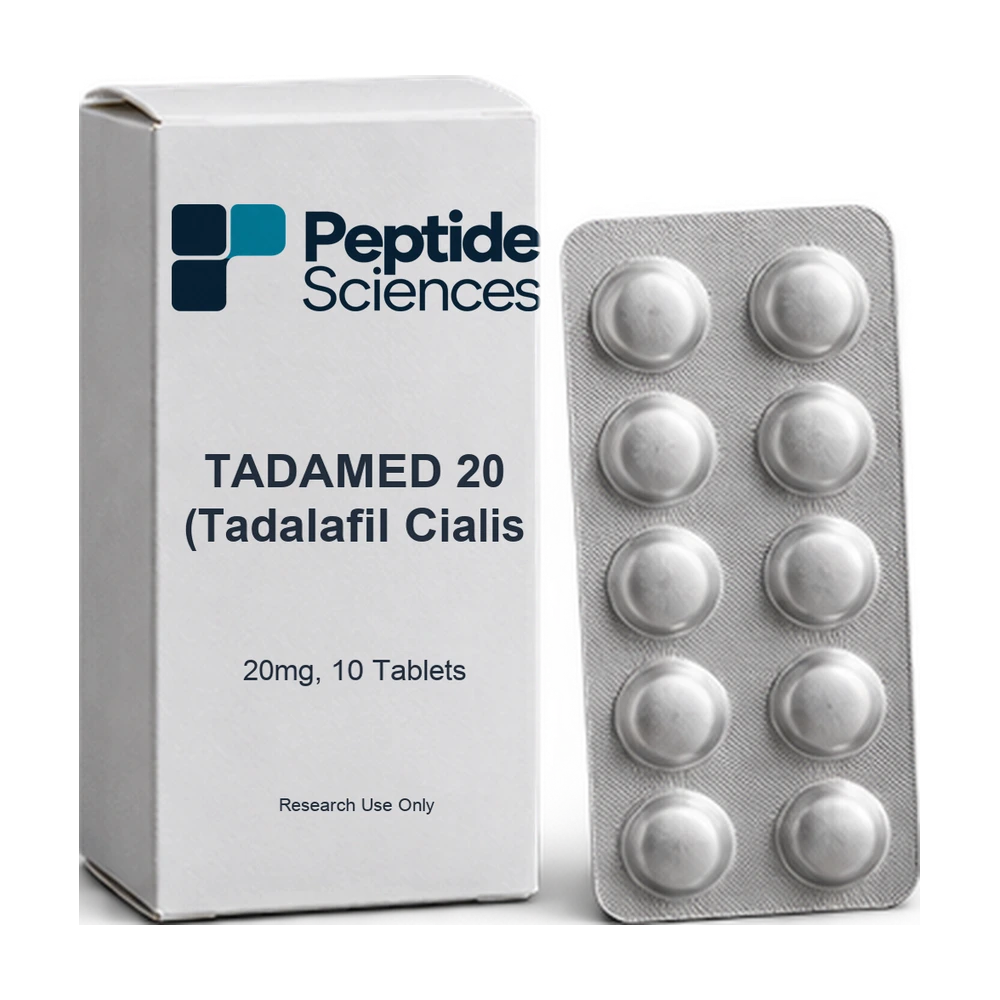 TADAMED 20 (Tadalafil Cialis 20mg, 10 Tablets) — Peptide Sciences